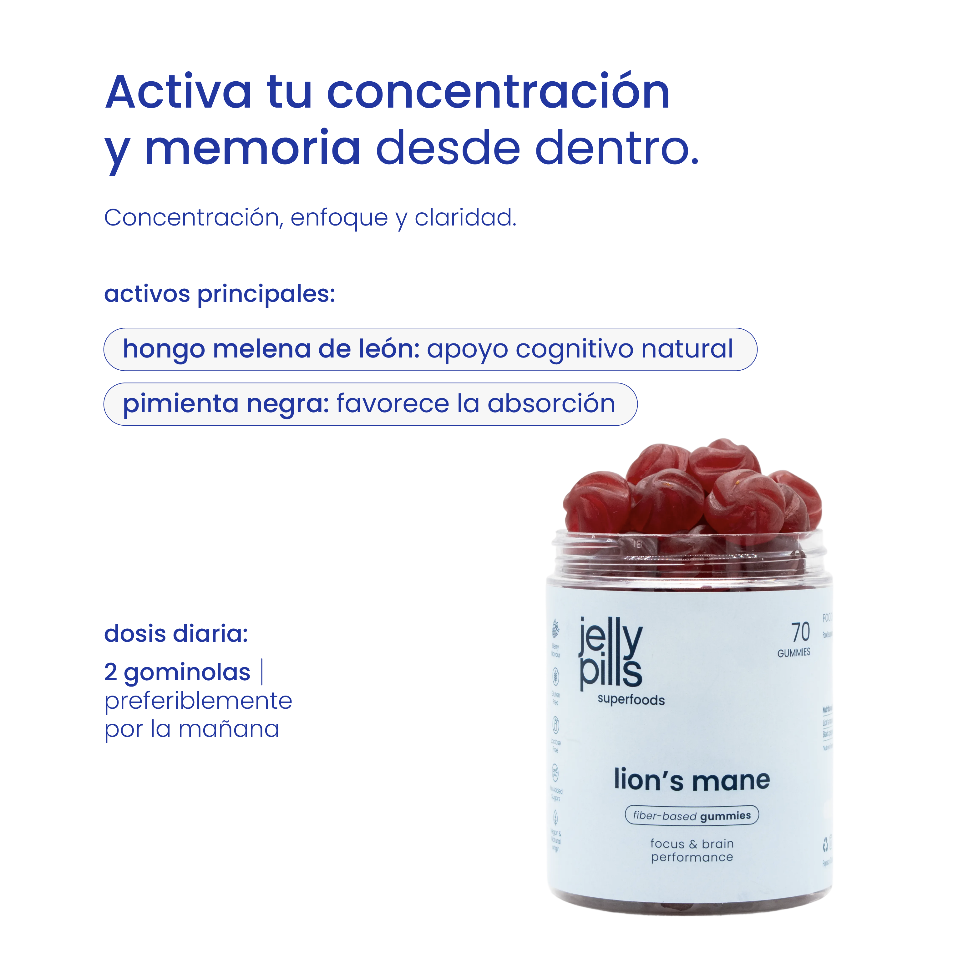 gominolas para la concentración y memoria