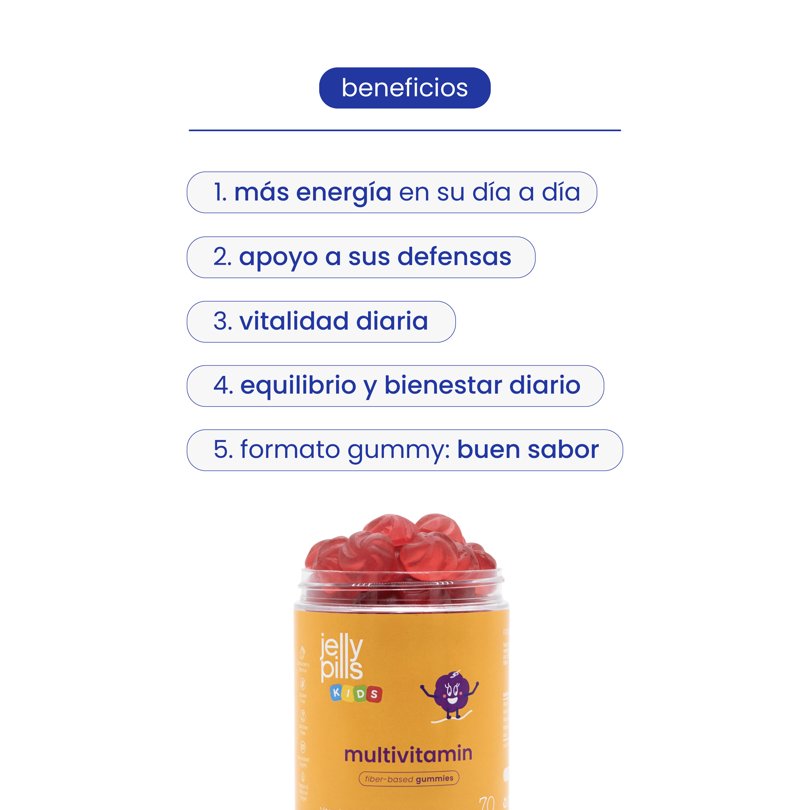 gominolas para energía y crecimiento