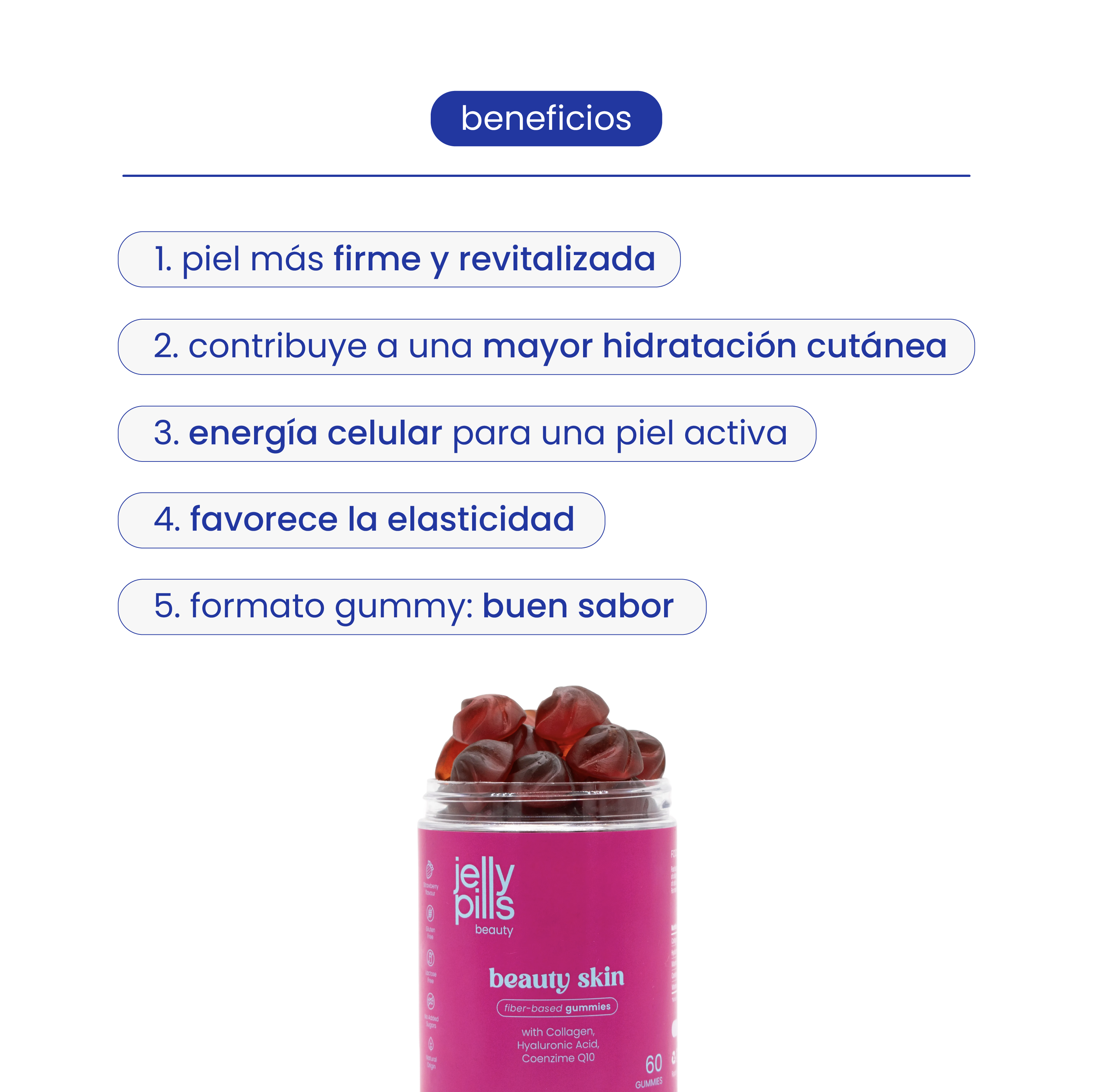 gominolas para la firmeza y elasticidad de la piel