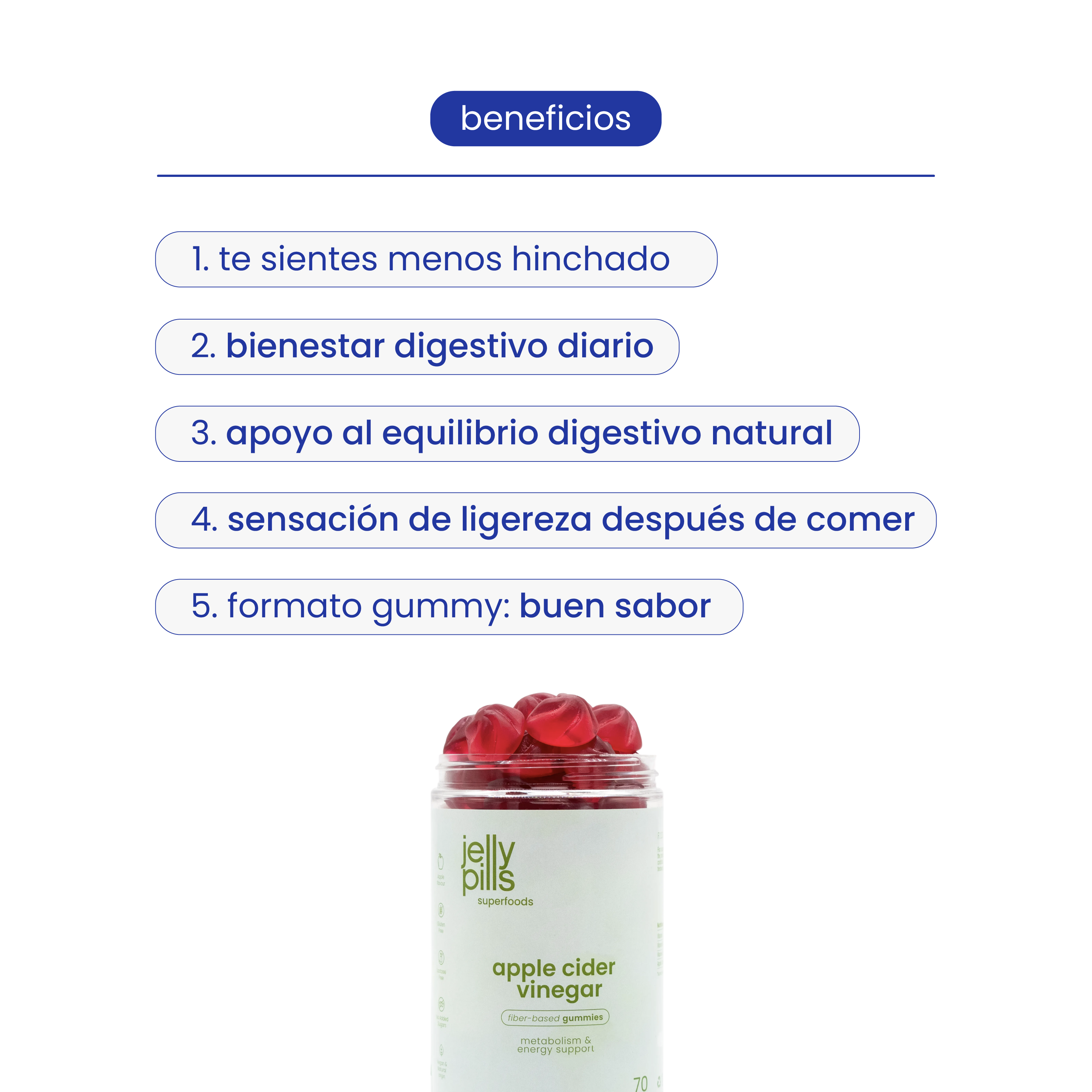 gominolas de vinagre de sidra de manzana