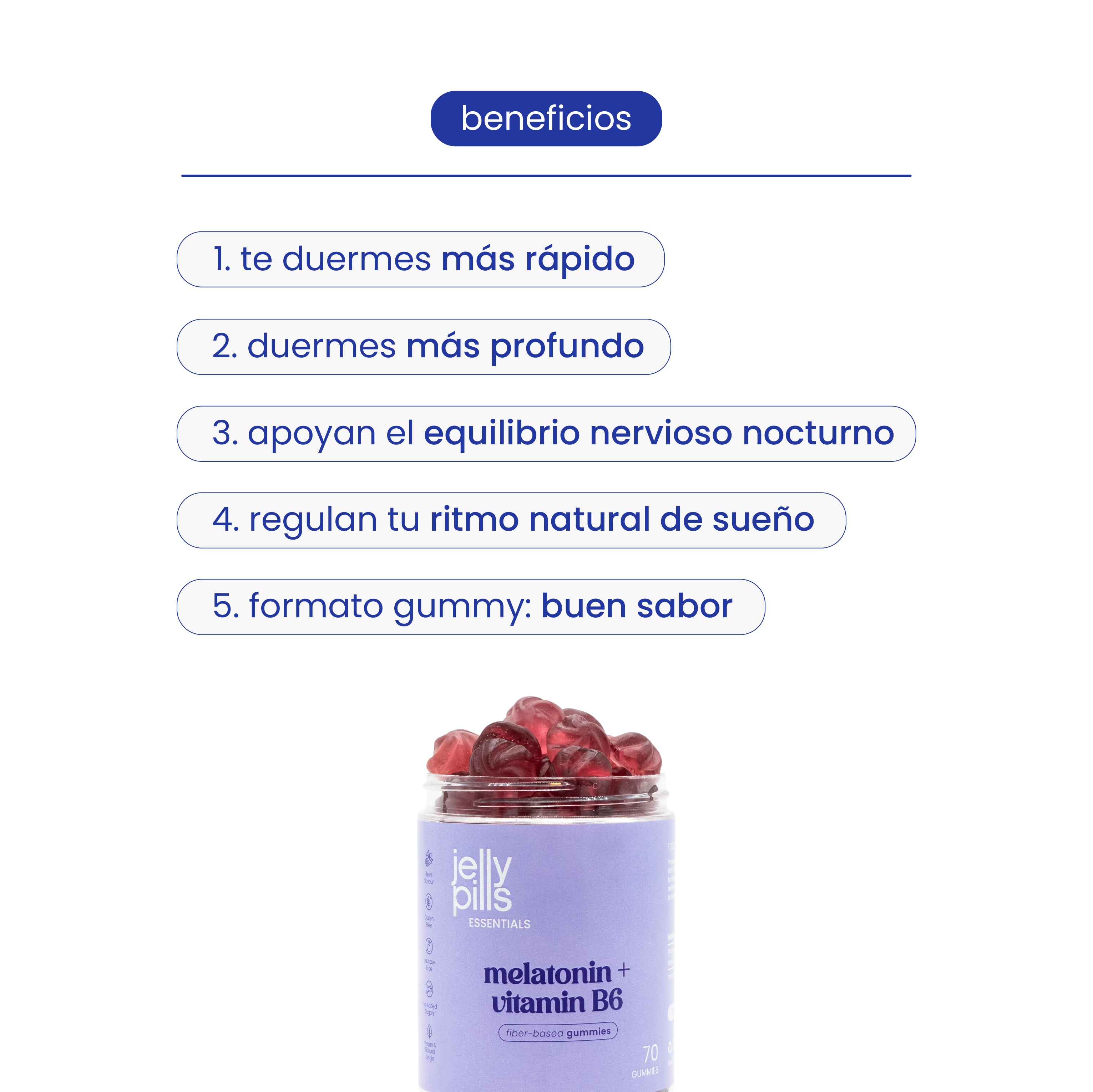 gominolas con melatonina para conciliar el sueño