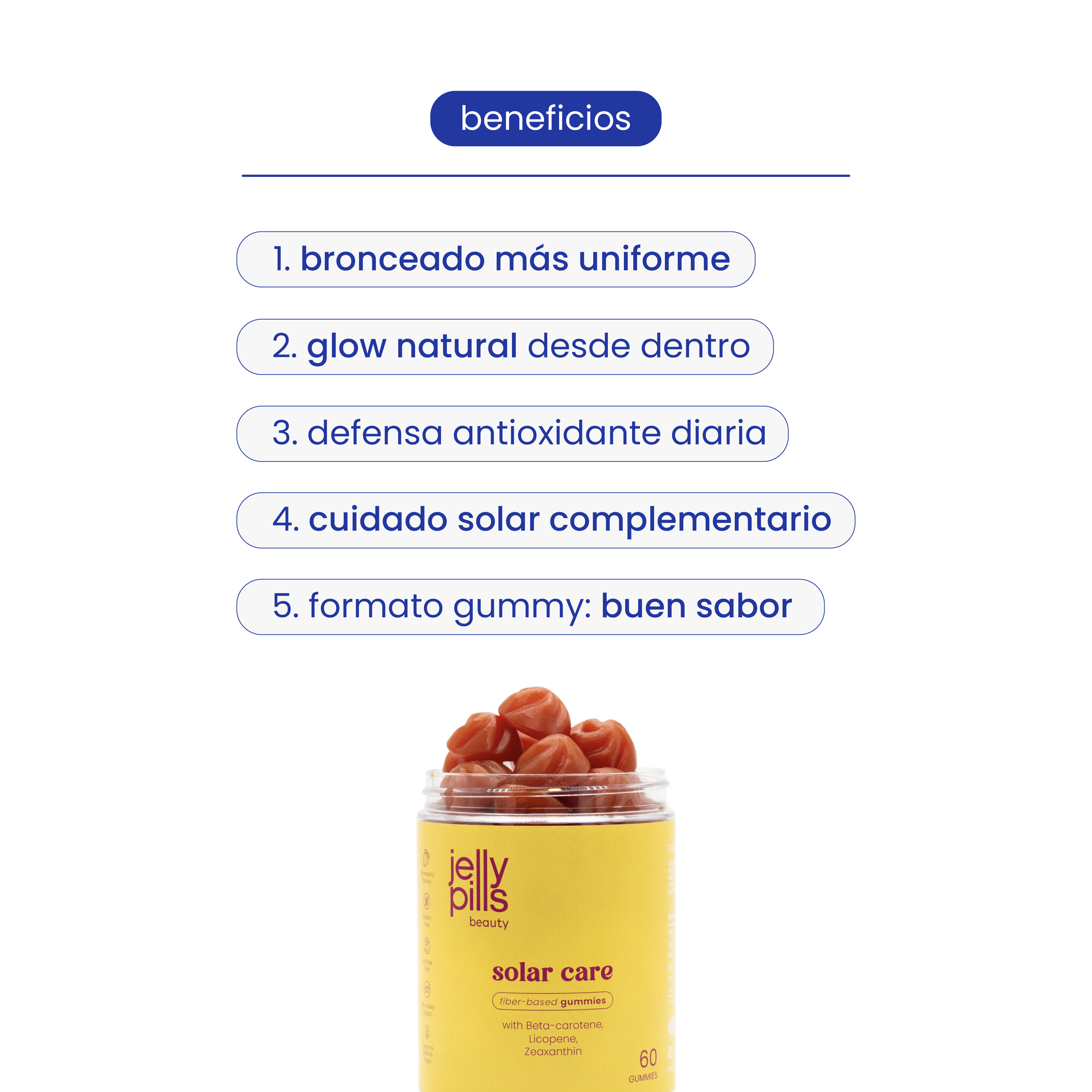 gominolas para el bronceado