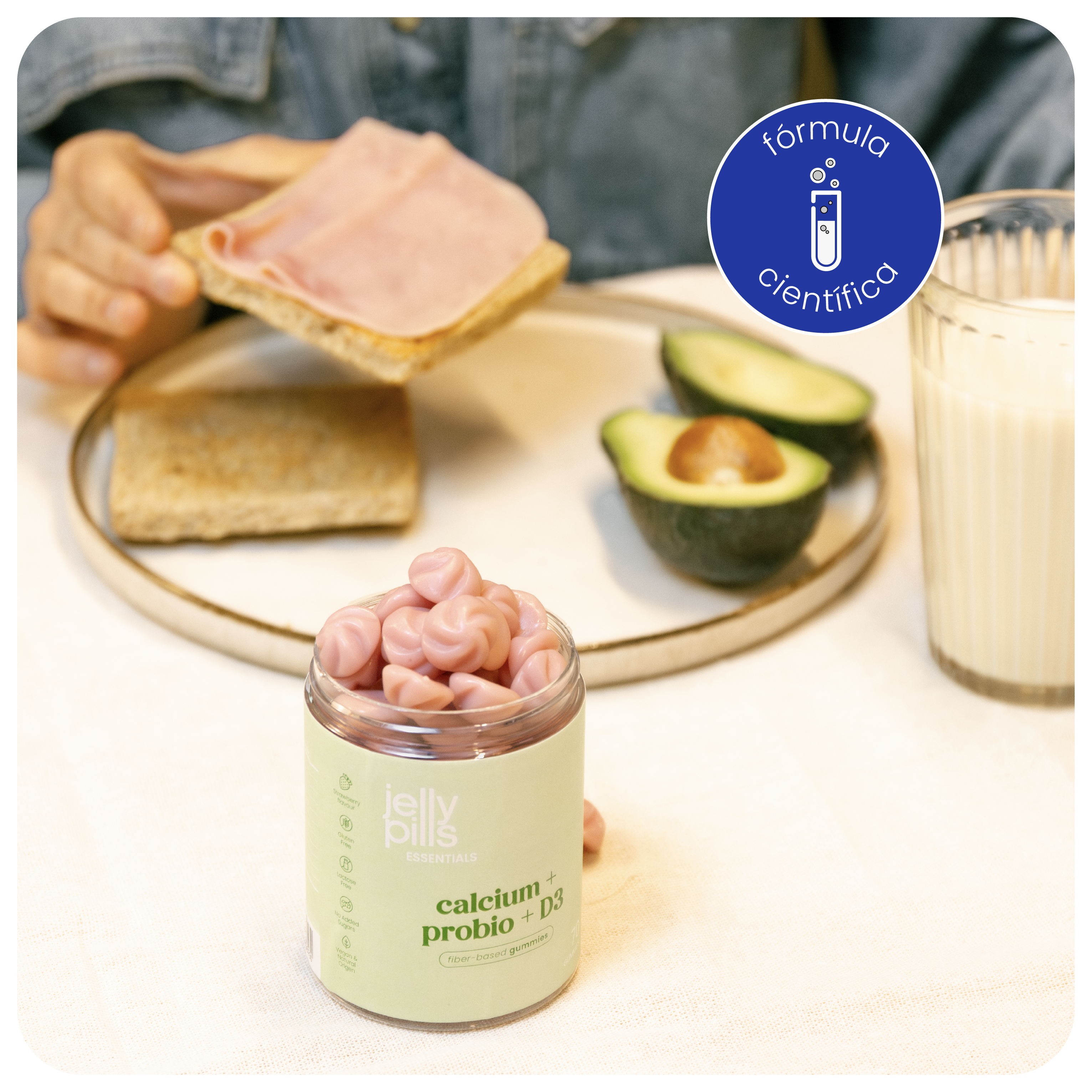 gominolas de calcio con probióticos