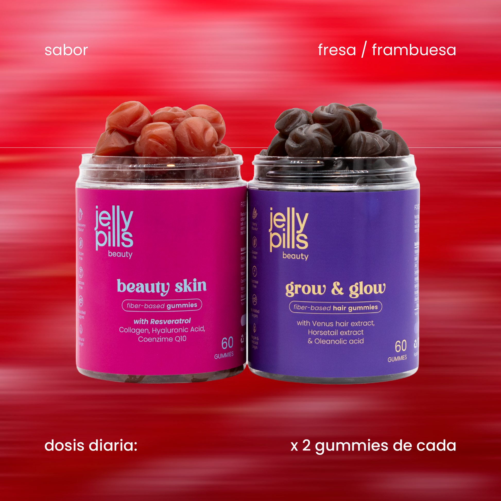sabores pack gominolas para el cuidado integral de cabello y piel