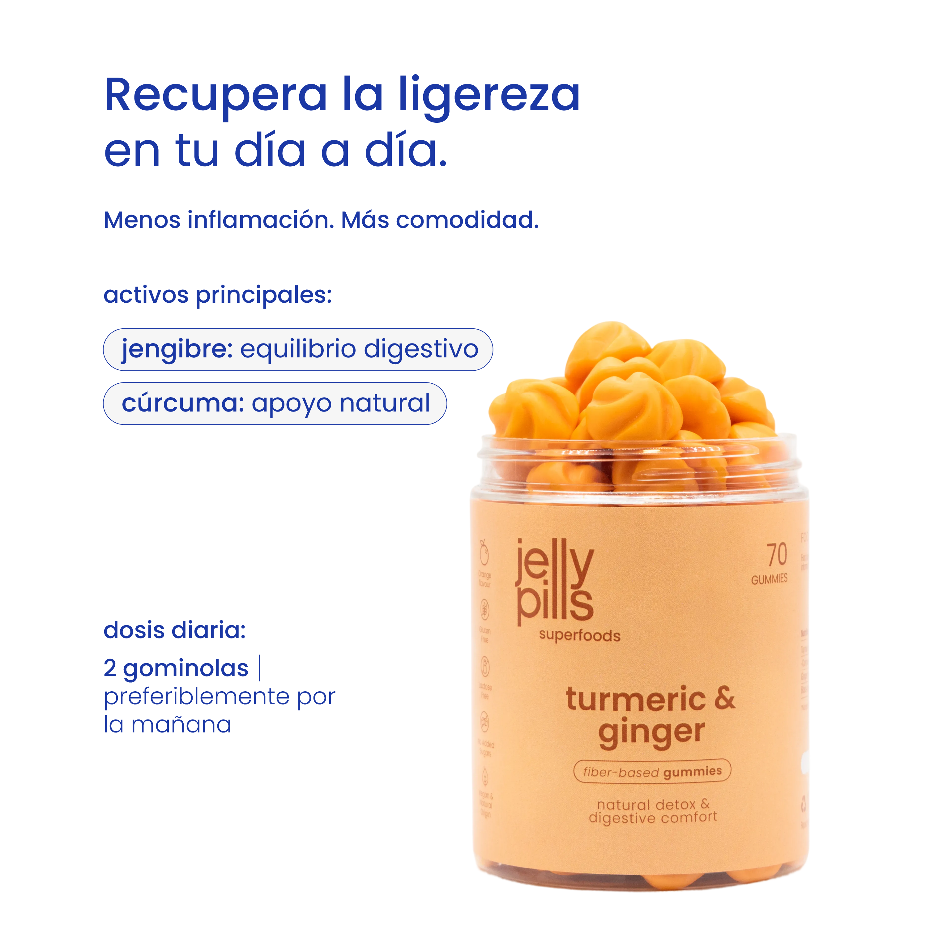 gominolas de cúrcuma y jengibre