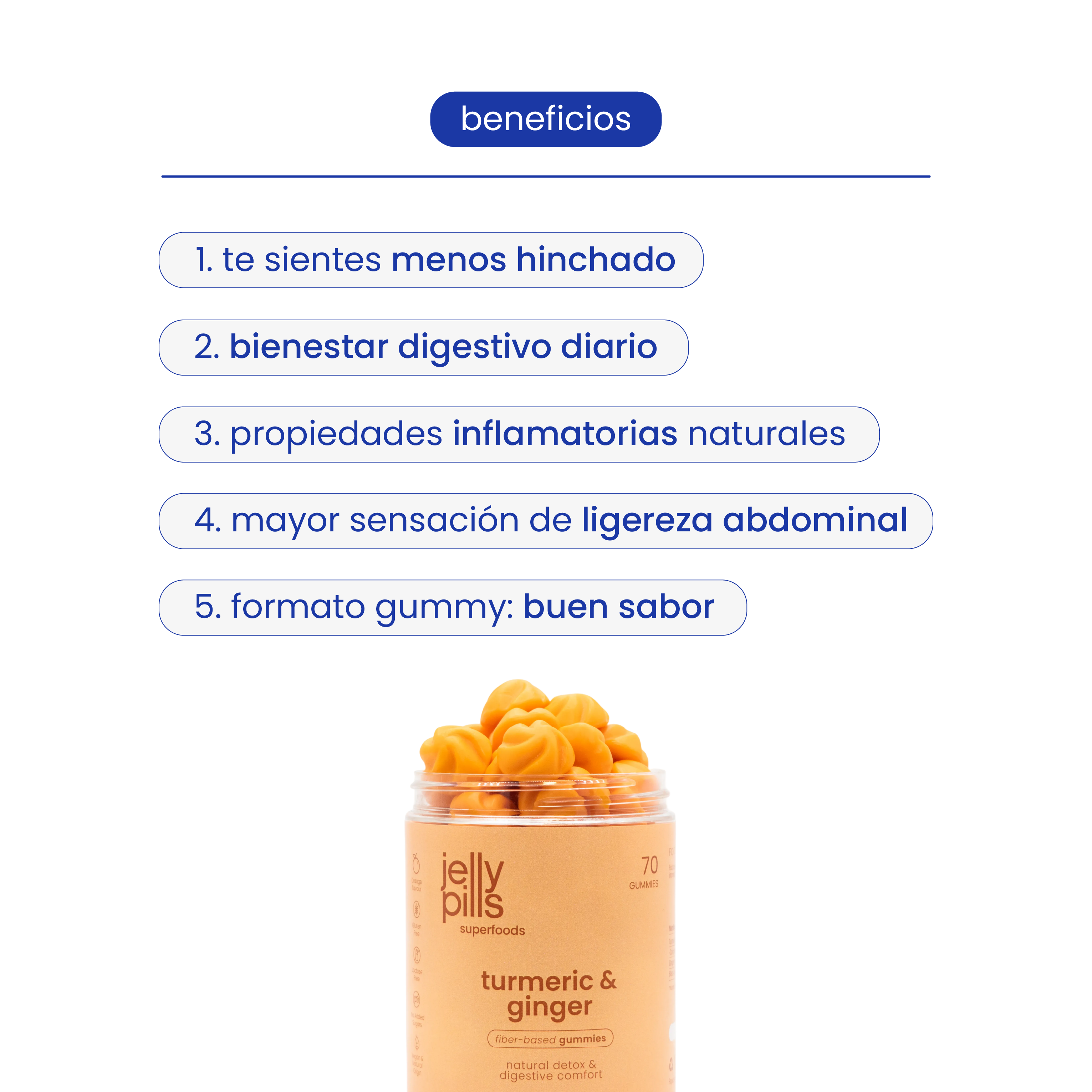 gominolas de cúrcuma y jengibre